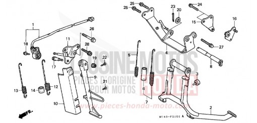 CAVALLETTO (VFR750FL/FM/FN/FP) VFR750FM di 1991